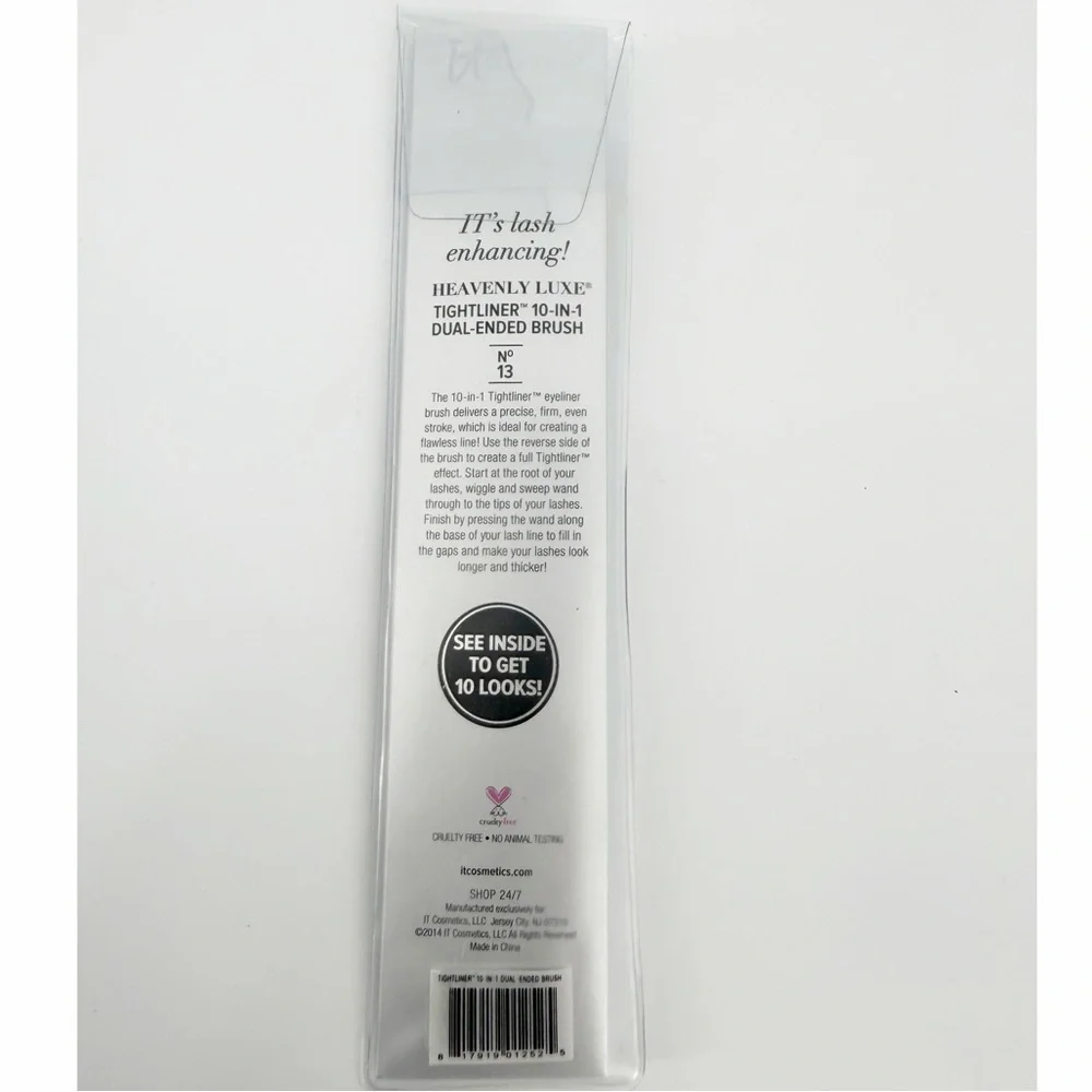 IT COSMETICS HEAVENLY LUXE TIGHTLINER 10-IN-1 DUAL-ENDED BRUSH #13(DISCONTINUED)